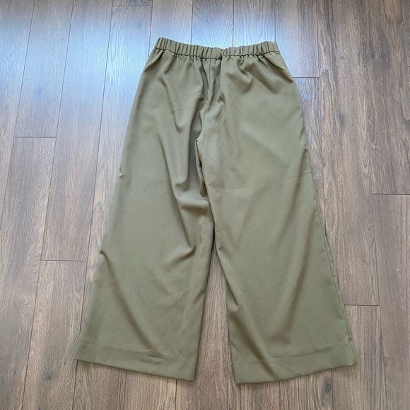 BANANA REPUBLIC Rowan Wide Leg High Waisted Cropped Pant - Picture 13 of 14